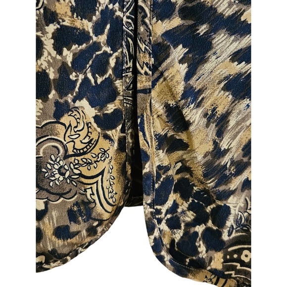 Jacqueline Ferrar Vintage 80's 100% Silk Tunic Blouse Size 12 - Picture 4 of 9